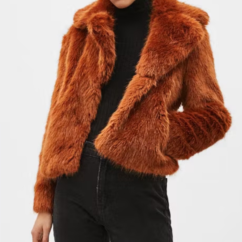Bershka Brown/Orange Jacket